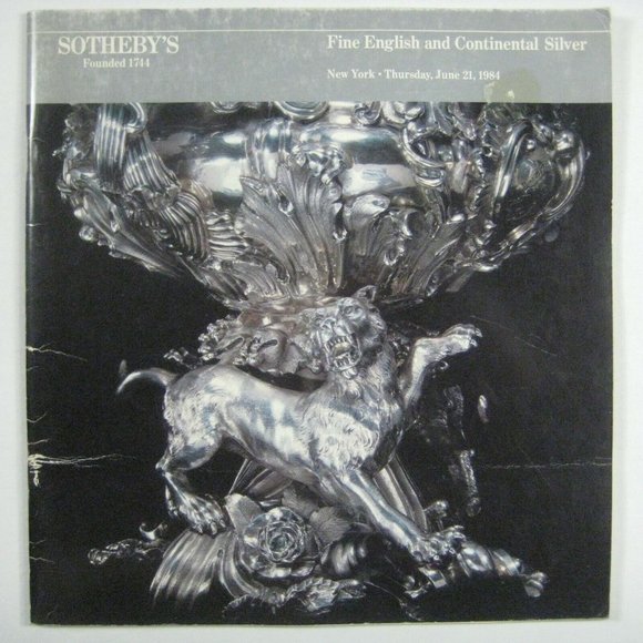 Sothebys Auction Catalog 1984 English Continental Silver Objects 5205 - Picture 1 of 4